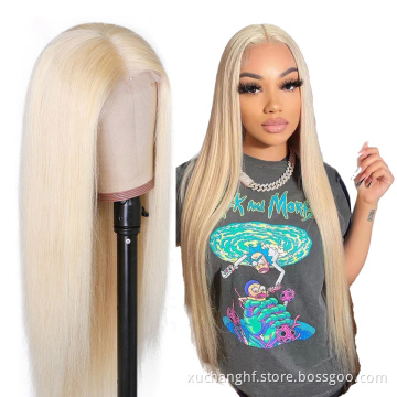 30 Inch 613 Lace Front Wig Human Hair Virgin 13x6 613 Transparent Hd Lace Frontal Wigs, 613 Blonde Cuticle Aligned Full Lace Wig